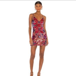 Free People Enchant Slip Dress in Speak Easy Combo